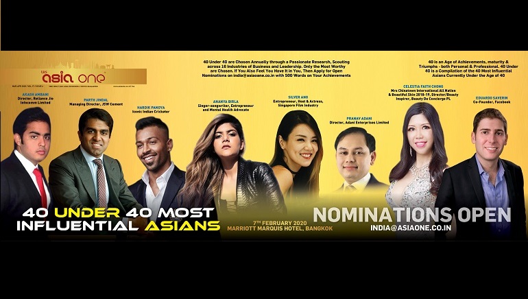 AsiaOne 40 Under 40 Most Influential Asians