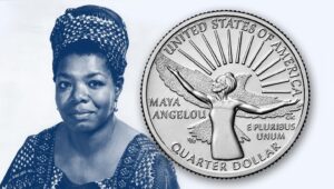 A US coin with Maya Angelou on it will be the first-ever featuring a black woman