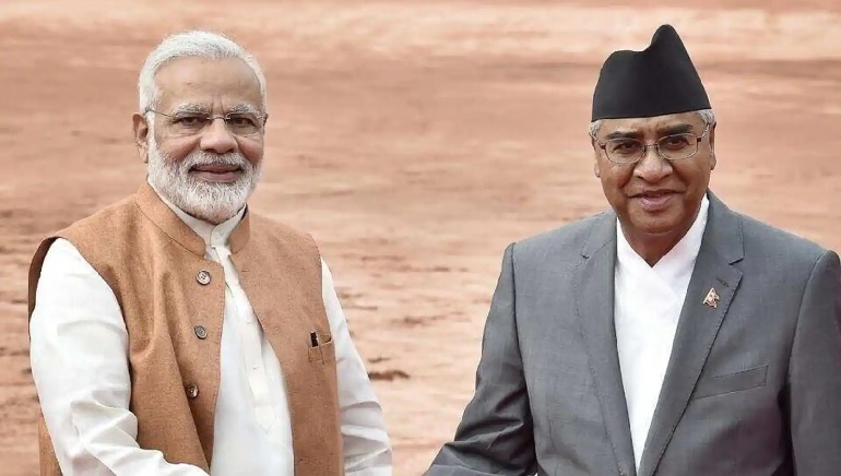 PM Modi Invites Nepal’s PM Sher Bahadur Deuba
