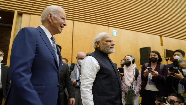 Modi and Biden announced the technology and development finance initiative at a bilateral meeting in Tokyo