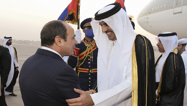 Qatar’s emir makes the first official visit to Egypt since the Doha boycott