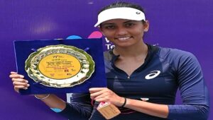 ITF women’s tennis -Karman Kaur Thandi lifts trophy
