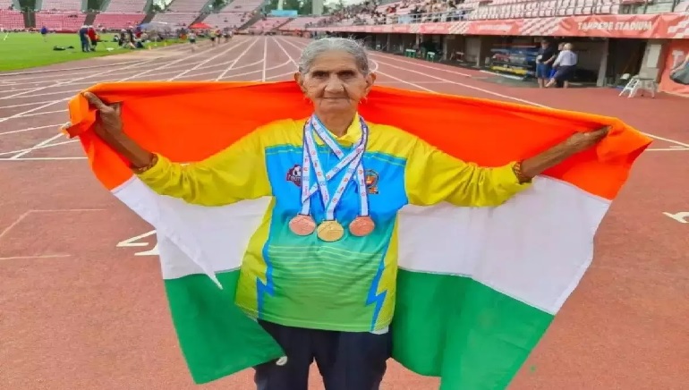 94-Year-Old Sprinter Bhagwani Devi Wins 3 Medals for India