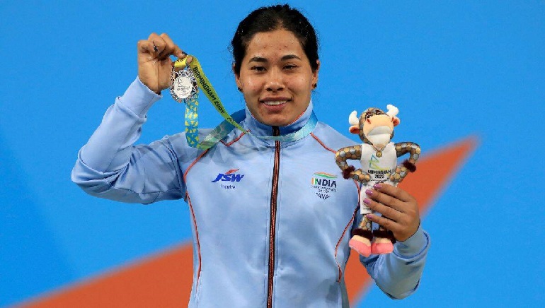Bindyarani Devi Clinches A Silver Medal In Women’s 55Kg Weightlifting At CWG 2022