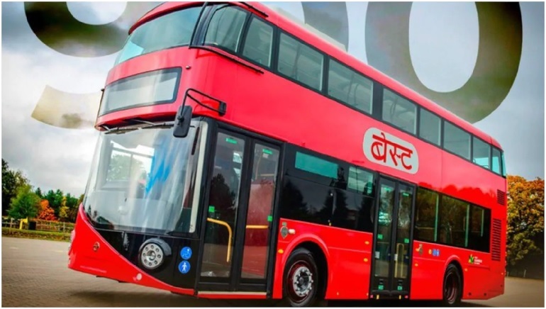 Mumbai Gets Its New Iconic Red Double-Decker Ev Bus