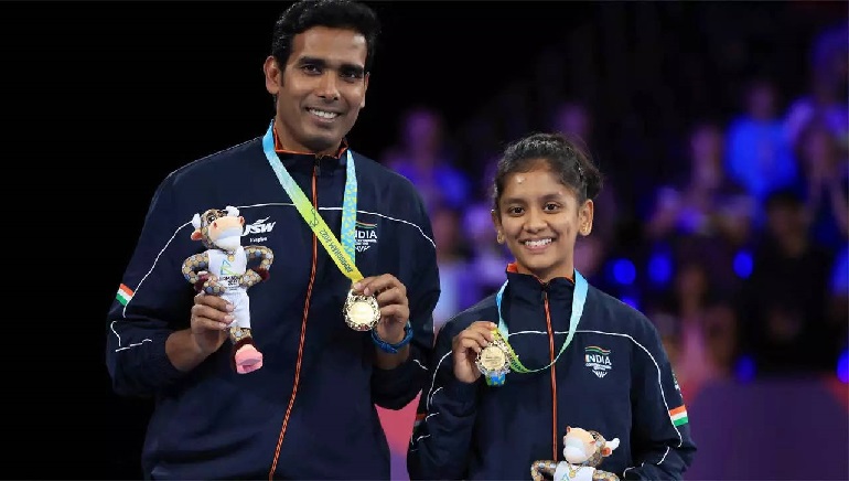 Medal Rush For India as Sharath Kamak/Sreja Akula win mixed doubles gold in TT while Boxer Sagar bags super heavyweight silver