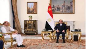 Rajnath Singh calls on Egyptian President El-Sisi in Cairo