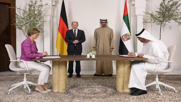 UAE signs energy agreement with Germany’s Scholz
