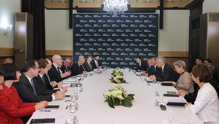 Singapore’s PM Lee meets academics and business leaders in Sydney