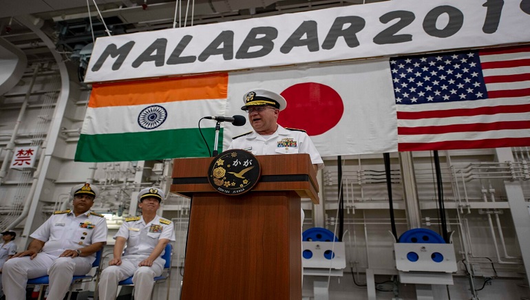 Malabar Exercise Between India, Japan, US and Australia Navies Starts