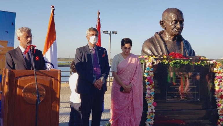 Mahatma Gandhi’s Bust Unveiled at UN Headquarters