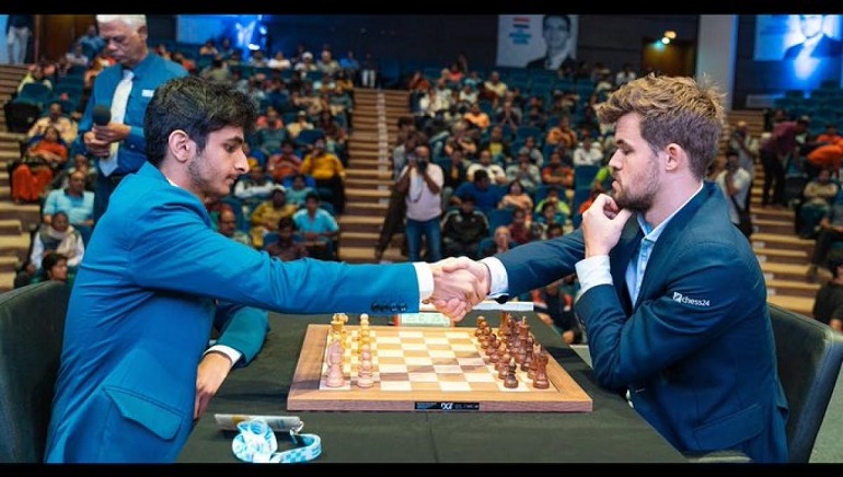 Indian Grandmaster Vidit Gujrathi Defeats World Champion Magnus Carlsen