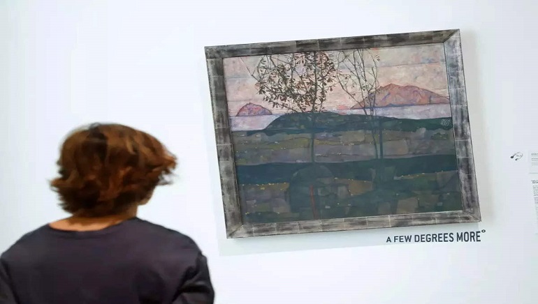 Vienna’s Leopold Museum Tilts Paintings to Show Climate Change