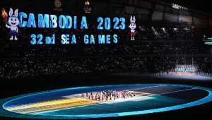Cambodia Opens the SEA Games 2023 with Flags and Fireworks