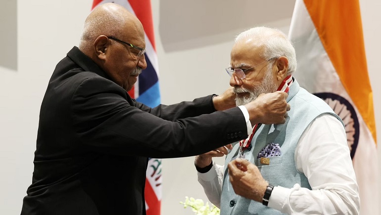 PM Modi Awarded with Fiji’s Companion of the Order Honour