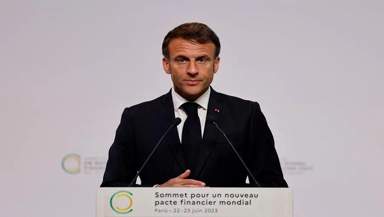 French President Macron Calls for ‘Finance Shock’ at the Paris Climate Summit