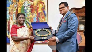 President Murmu Conferred With Suriname’s Highest Civilian Award