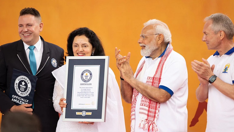 Yoga Day Event at UN HQ Creates Guinness World Record