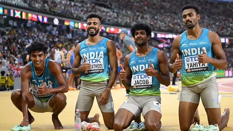 Indian Men’s 4x400m Relay Team Breaks Asian Record