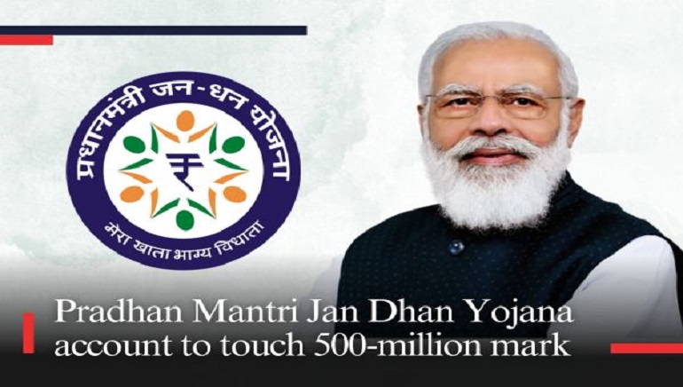 Pradhan Mantri Jan-Dhan Yojana Crosses 500 Million Mark