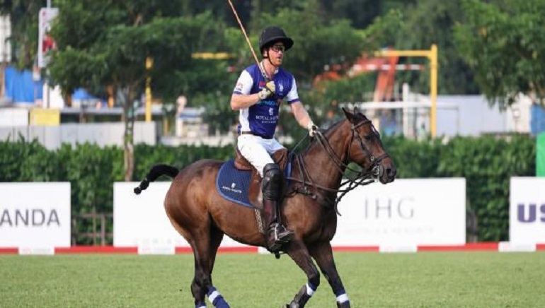 Prince Harry Plays Polo in Singapore; Helps Raise over $1 Million for Charity