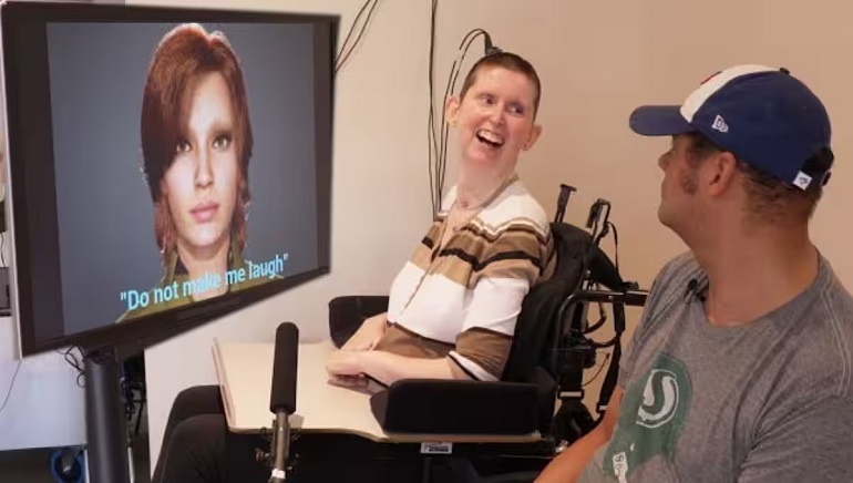 AI Helps Paralysed Woman Speak Via Digital Avatar