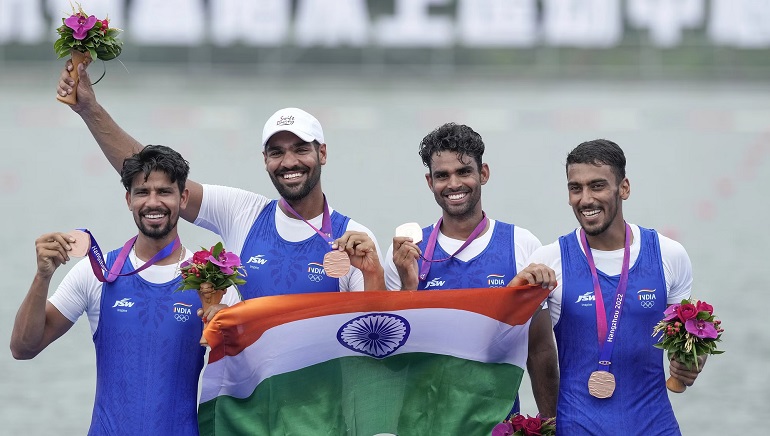 With 5 Medals, Indian Rowers Match Best-Ever Tally at 2023 Asian Games