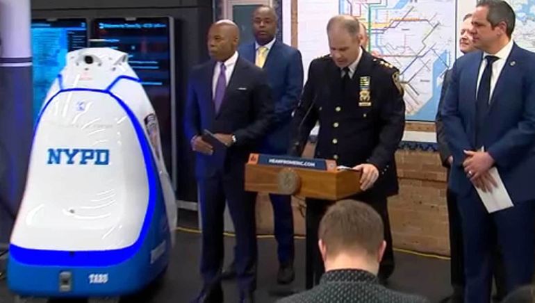 NYPD Deploys Robot to Help Patrol Times Square Subway Station