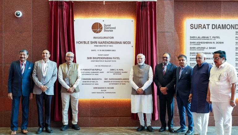 Prime Minister Modi Inaugurates World’s Largest Office, Surat Diamond Bourse