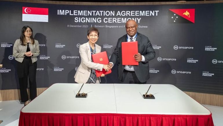 Singapore Signs First Carbon Credit Agreement with Papua New Guinea