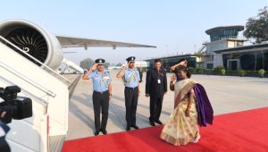 President Murmu Begins Her First State Visit To Mauritius