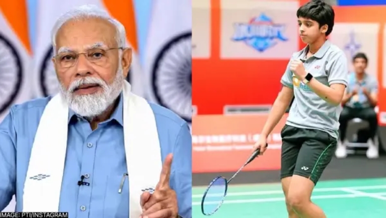 PM Modi Praises Punjab’s 15-year-old Badminton Player Tanvi Sharma