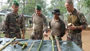 Indian and French Armies Collaborate in Jungle Survival Techniques During Joint Exercise Shakti