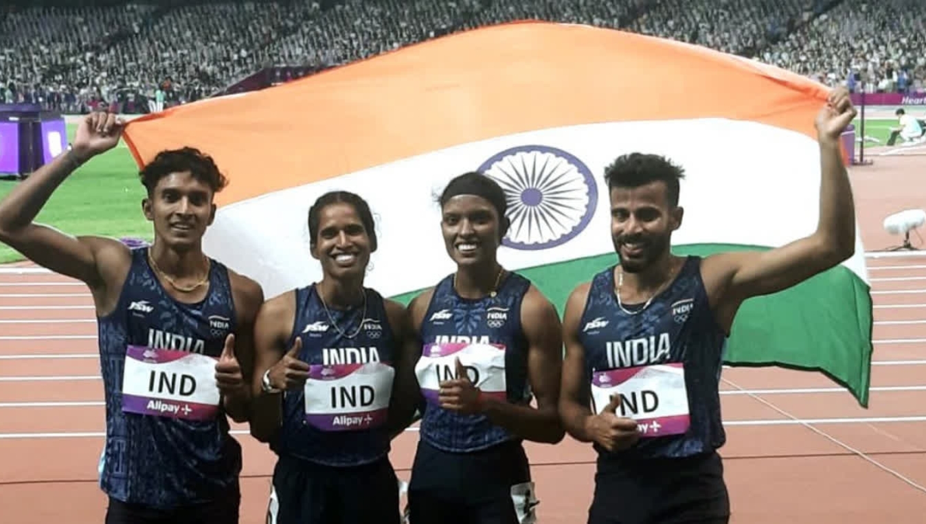 Mixed 4x400m Indian Relay Team Wins Gold At The Asian Relays And Sets National Record