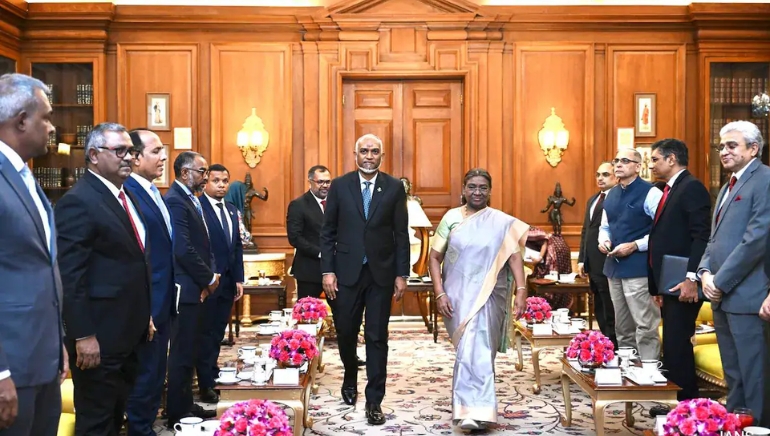 Maldives President Discusses Bilateral Ties During India Visit