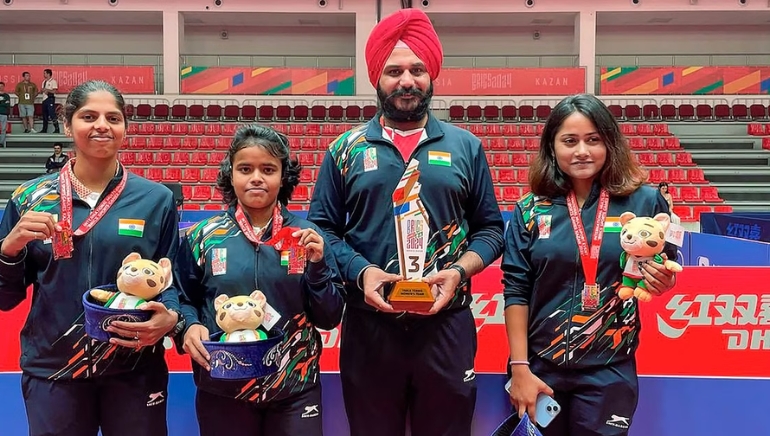 Indian Women’s TT Team Clinch Bronze Medal At The BRICS