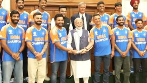 PM Modi Hosts World Cup Champions at His Residence