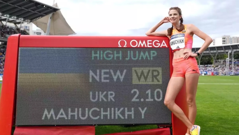 Ukraine’s Mahuchikh Sets Historic High Jump World Record