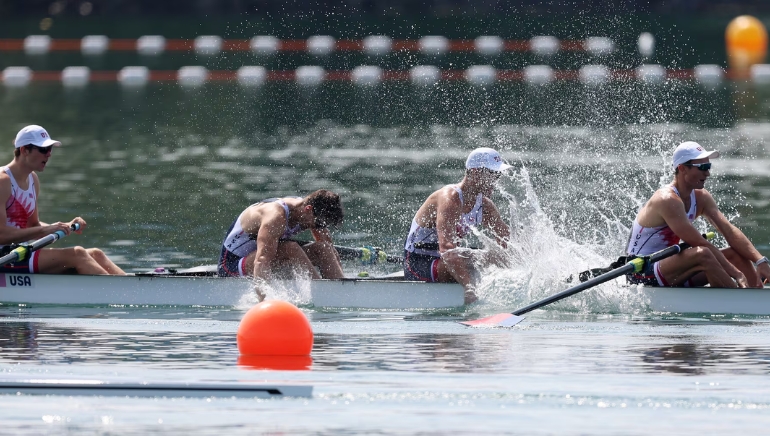 Historic Gold for U.S. Men’s Four Rowers at Paris Olympics