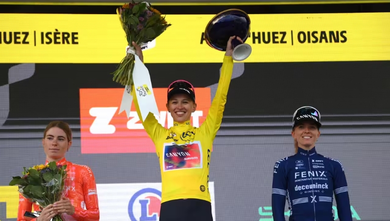 Poland’s Niewiadoma Wins Tour de France Femmes Title