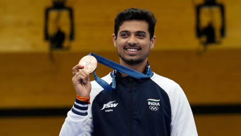 Swapnil Kusale Wins Historic Bronze in Shooting at Paris 2024 Olympics