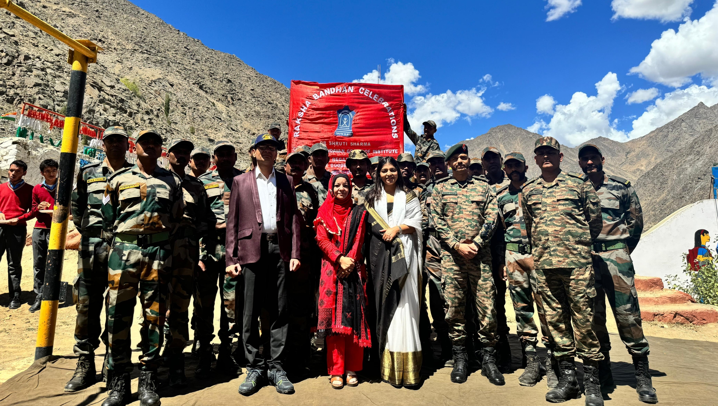 Dr. Shruti Sharma Honouring Soldiers and Inspiring Future Leaders on Raksha Bandhan