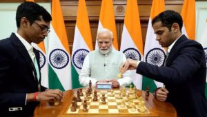 PM Modi Observes Chess Showdown Between Olympiad Champions at His Residence