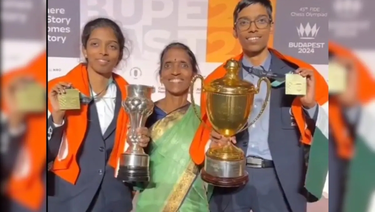 R Praggnanandhaa and Vaishali Shine as India Wins Double Gold at Chess Olympiad