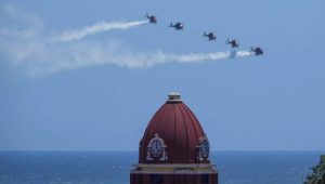 IAF Air Show Dazzles Chennai Crowd with Aerobatic Displays and Fighter Jets