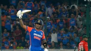 Suryakumar Yadav Achieves 2,500 T20I Runs as India Wins Over Bangladesh