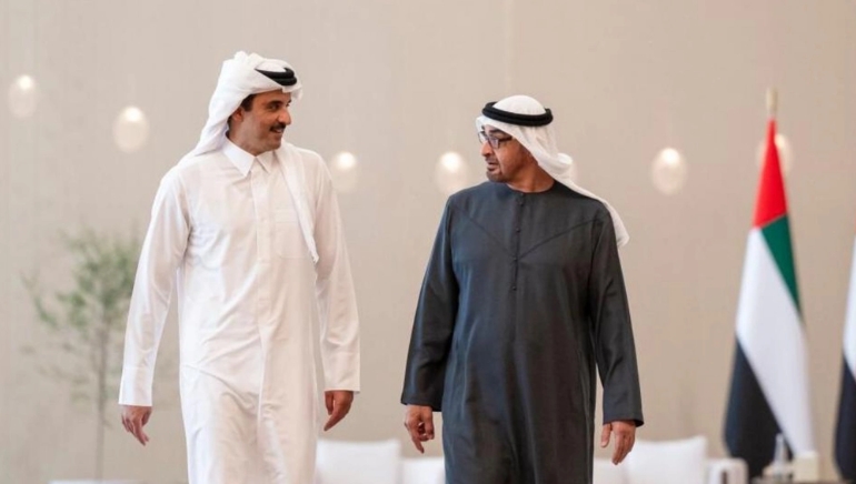 UAE and Qatar Leaders Discuss Regional Stability and Bilateral Ties