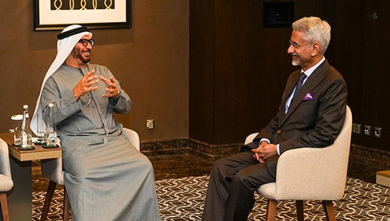 EAM Jaishankar Meets UAE President, Discusses Strengthening India-UAE Strategic Ties