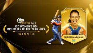 Smriti Mandhana Wins ICC Women’s ODI Cricketer of the Year Award 2024