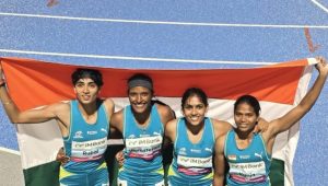 India Secures Gold in 4x400m Mixed Relay at Asian Athletics Championships